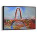 Abstract St. Louis Arch Print - Canvas Art Print by Kanvah