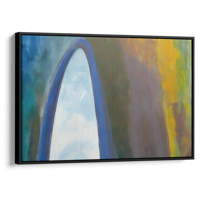 Abstract St. Louis Arch Print - Canvas Art Print by Kanvah