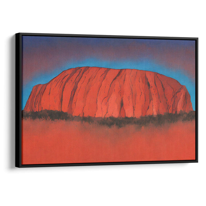 Abstract Uluru Print - Canvas Art Print by Kanvah