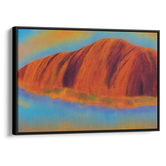 Abstract Uluru Print - Canvas Art Print by Kanvah