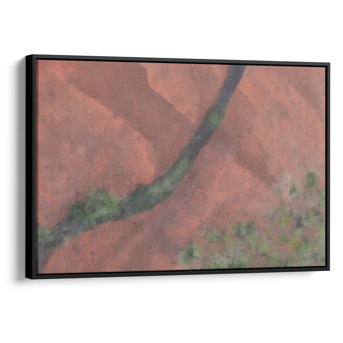 Abstract Uluru Print - Canvas Art Print by Kanvah