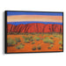 Abstract Uluru Print - Canvas Art Print by Kanvah