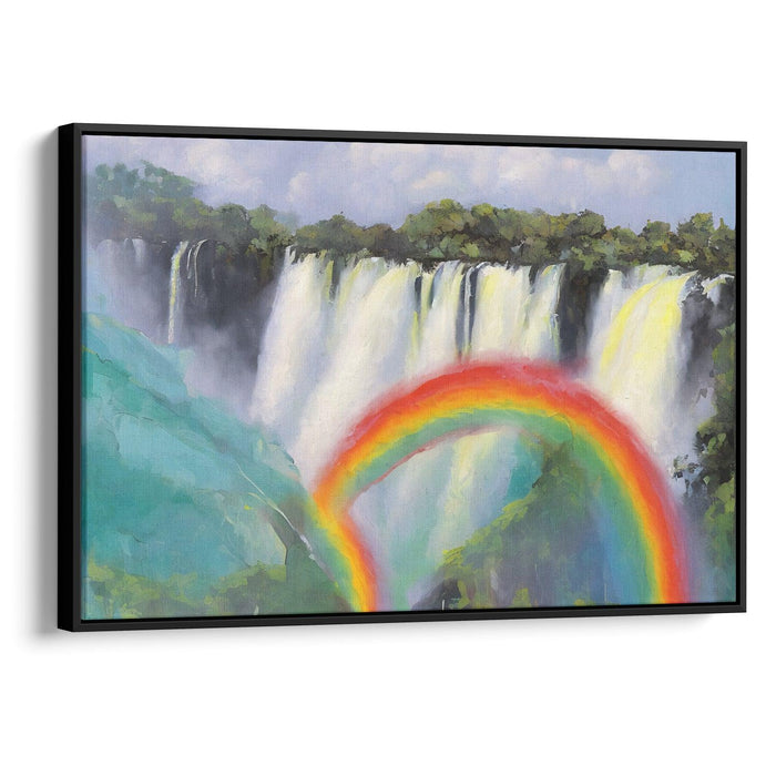 Abstract Victoria Falls Print - Canvas Art Print by Kanvah