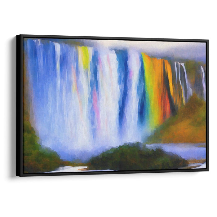 Abstract Victoria Falls Print - Canvas Art Print by Kanvah