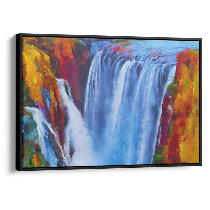 Abstract Victoria Falls Print - Canvas Art Print by Kanvah