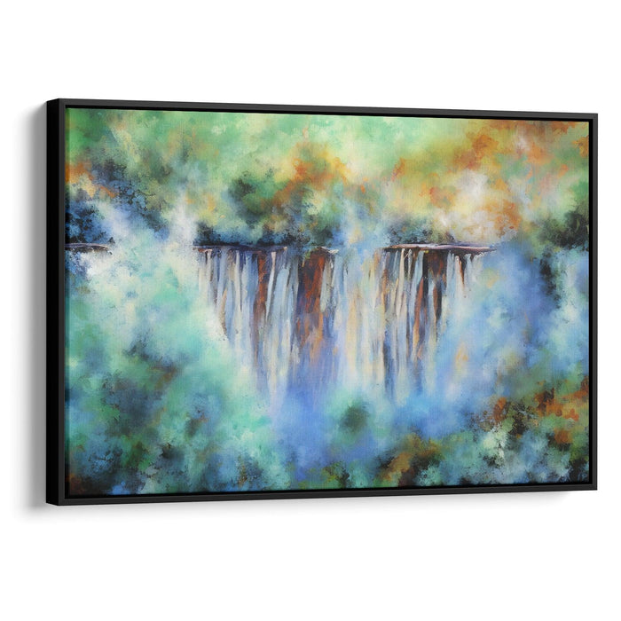 Abstract Victoria Falls Print - Canvas Art Print by Kanvah