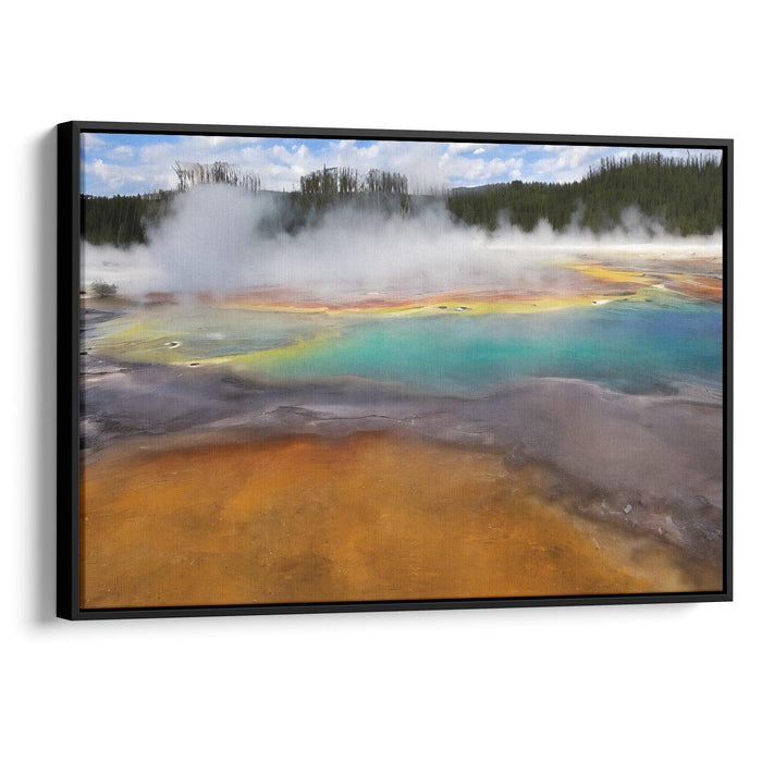 Abstract Yellowstone National Park Print - Canvas Art Print by Kanvah