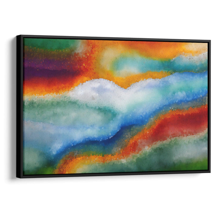 Abstract Yellowstone National Park Print - Canvas Art Print by Kanvah