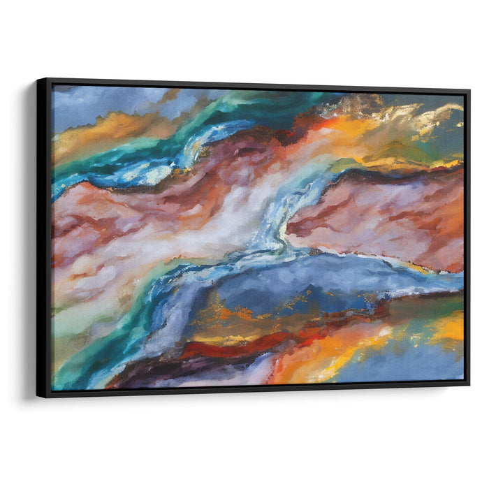 Abstract Yellowstone National Park Print - Canvas Art Print by Kanvah