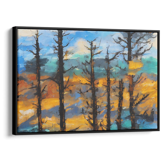 Abstract Yellowstone National Park Print - Canvas Art Print by Kanvah