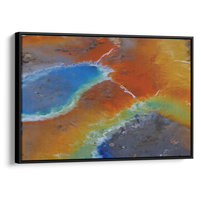 Abstract Yellowstone National Park Print - Canvas Art Print by Kanvah