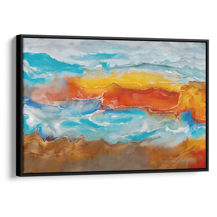 Abstract Yellowstone National Park Print - Canvas Art Print by Kanvah