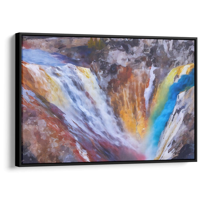 Abstract Yellowstone National Park Print - Canvas Art Print by Kanvah