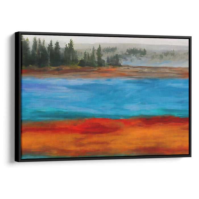 Abstract Yellowstone National Park Print - Canvas Art Print by Kanvah