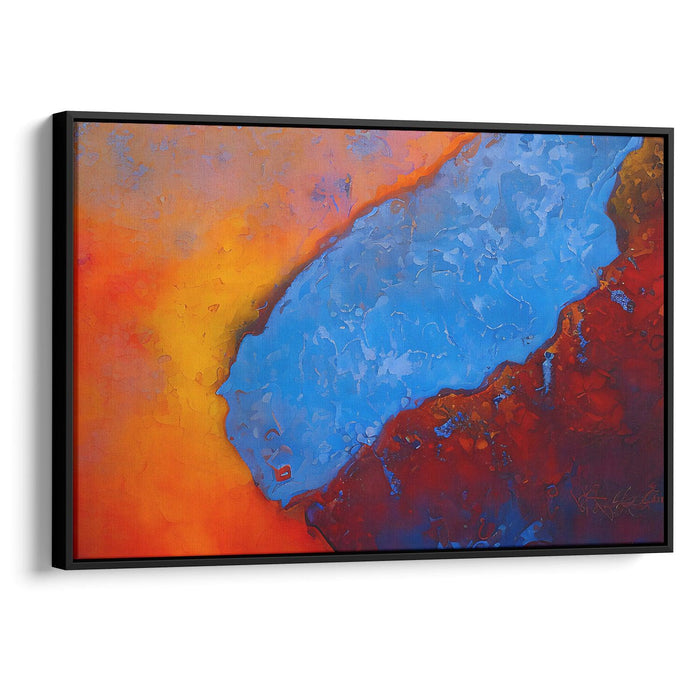 Abstract Yellowstone National Park Print - Canvas Art Print by Kanvah