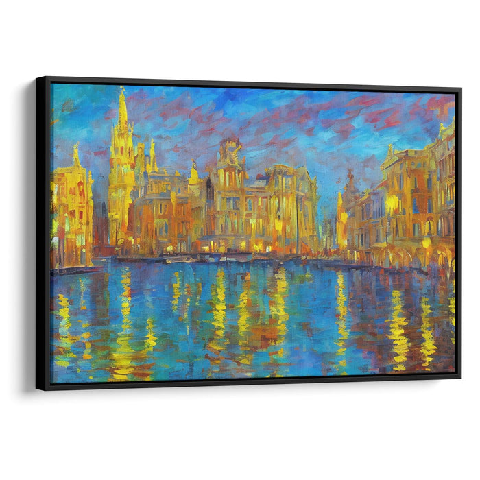 Impressionism Barcelona Print - Canvas Art Print by Kanvah