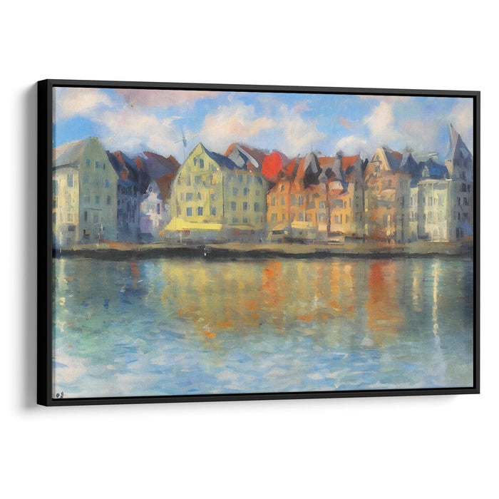 Impressionism Bergen Print - Canvas Art Print by Kanvah