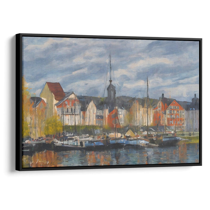 Impressionism Bergen Print - Canvas Art Print by Kanvah