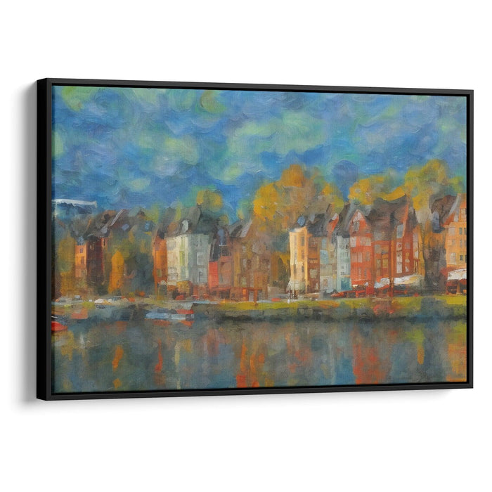 Impressionism Bergen Print - Canvas Art Print by Kanvah