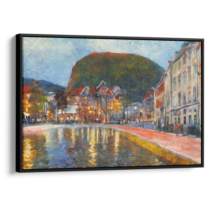 Impressionism Bergen Print - Canvas Art Print by Kanvah