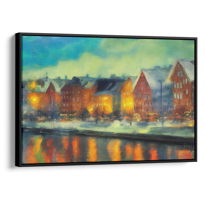 Impressionism Bergen Print - Canvas Art Print by Kanvah