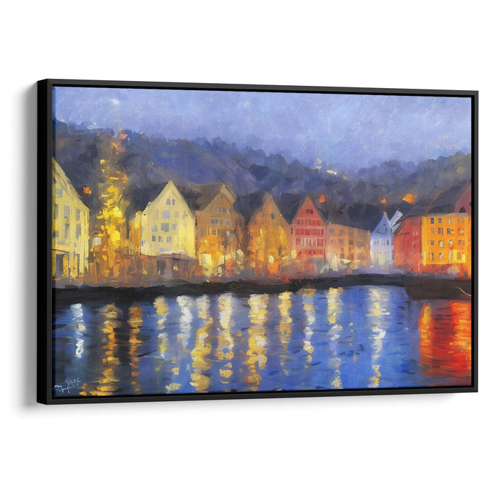 Impressionism Bergen Print - Canvas Art Print by Kanvah