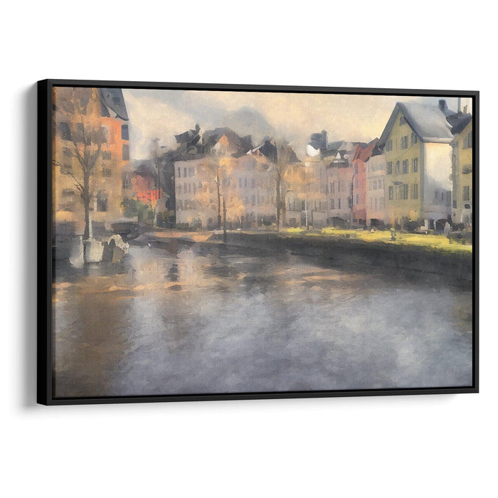 Impressionism Bergen Print - Canvas Art Print by Kanvah