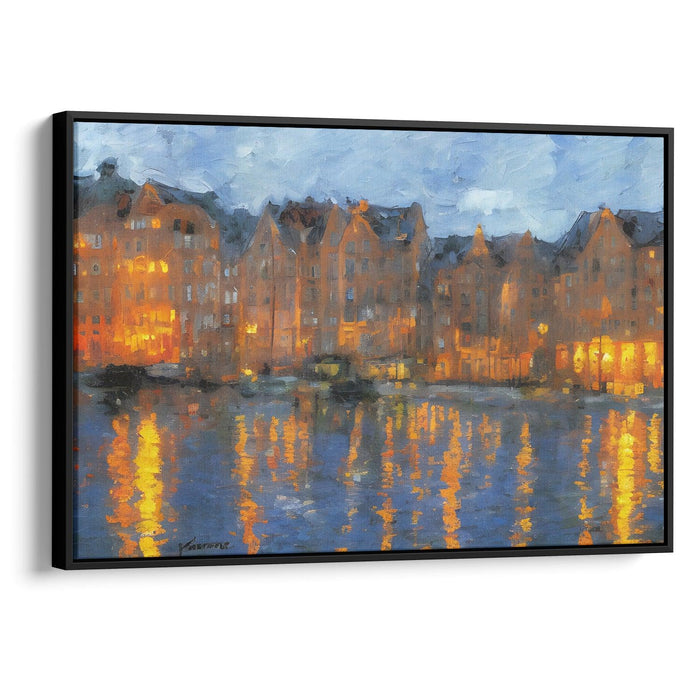 Impressionism Bergen Print - Canvas Art Print by Kanvah