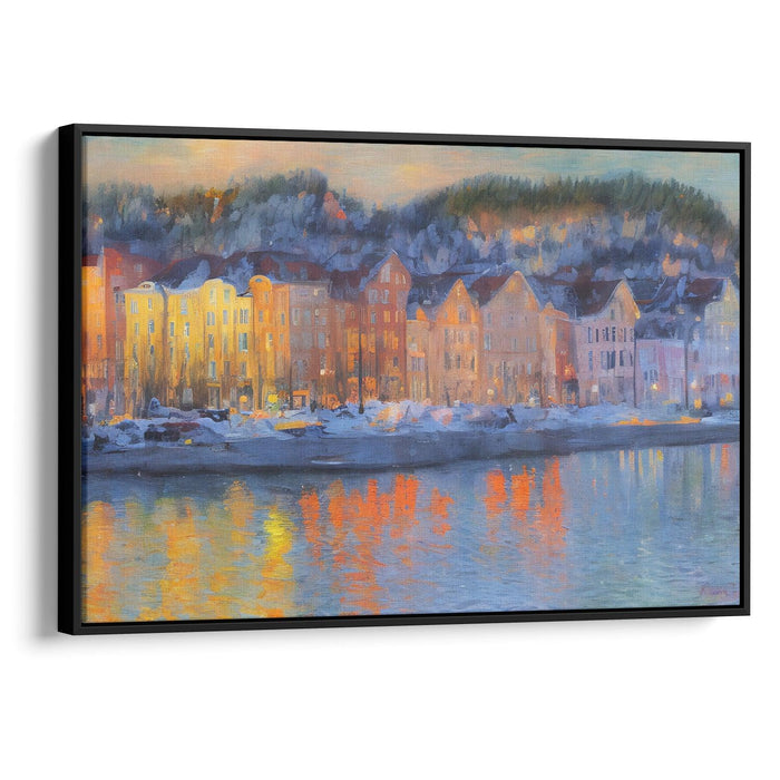 Impressionism Bergen Print - Canvas Art Print by Kanvah