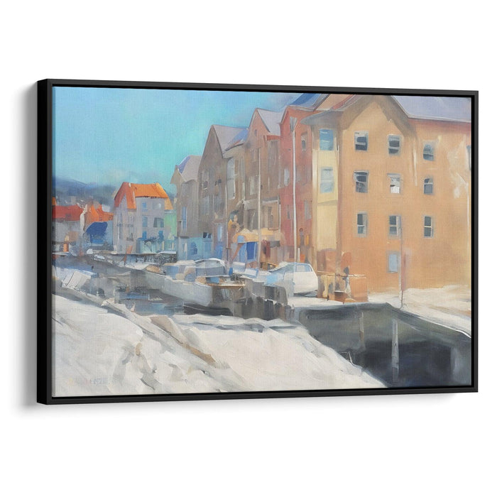 Realism Bergen Print - Canvas Art Print by Kanvah