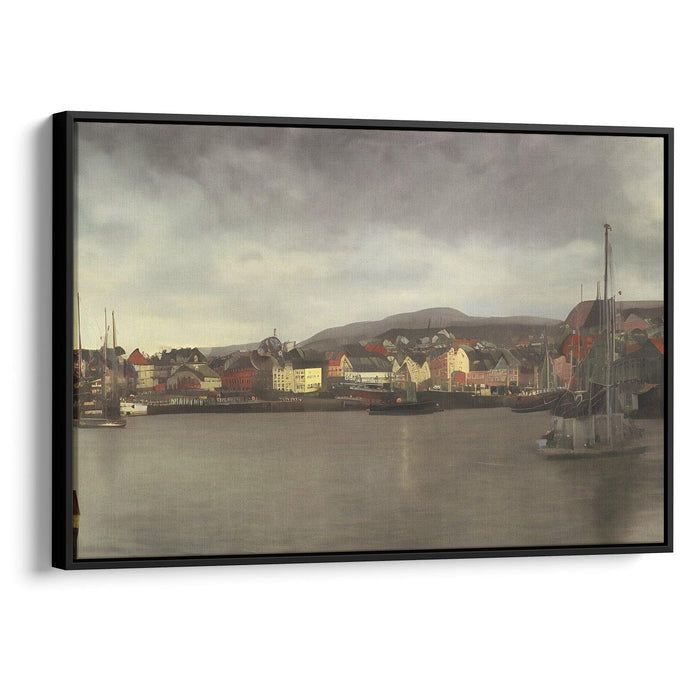 Realism Bergen Print - Canvas Art Print by Kanvah