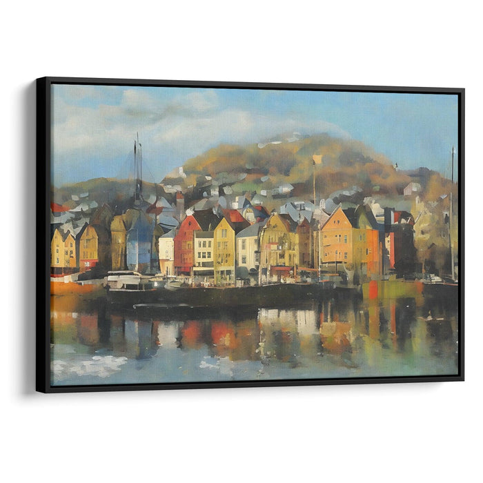 Realism Bergen Print - Canvas Art Print by Kanvah