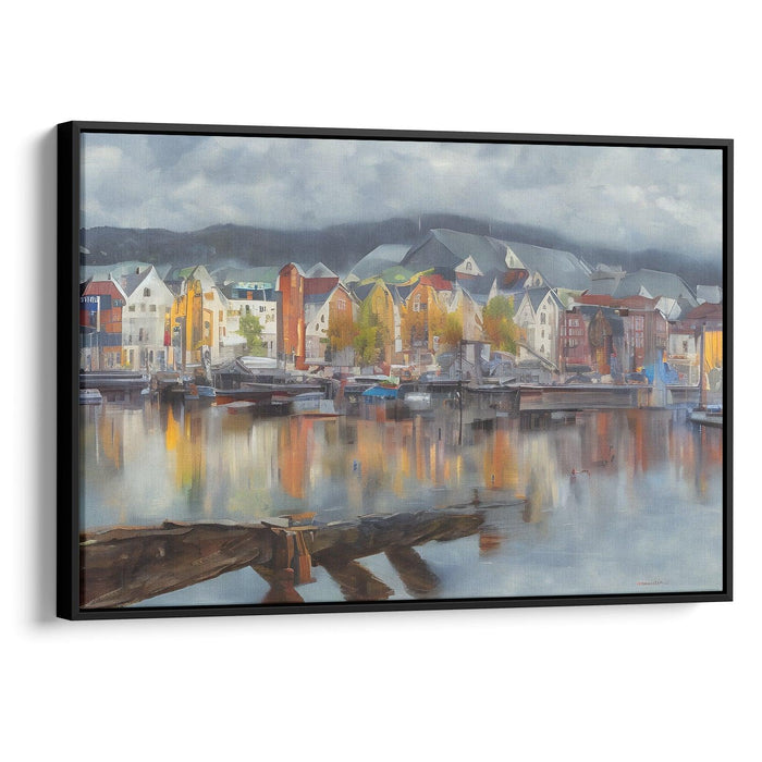 Realism Bergen Print - Canvas Art Print by Kanvah