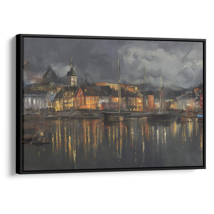 Realism Bergen Print - Canvas Art Print by Kanvah