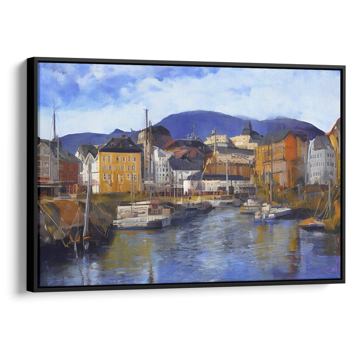 Realism Bergen Print - Canvas Art Print by Kanvah