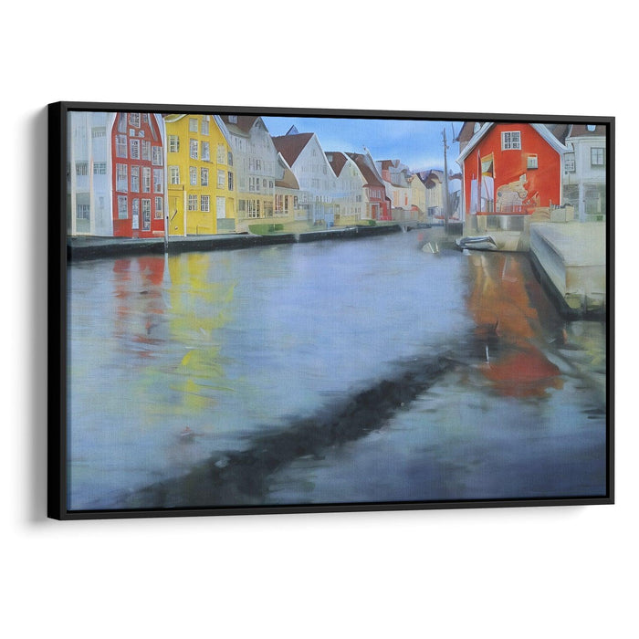 Realism Bergen Print - Canvas Art Print by Kanvah