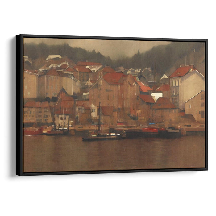 Realism Bergen Print - Canvas Art Print by Kanvah