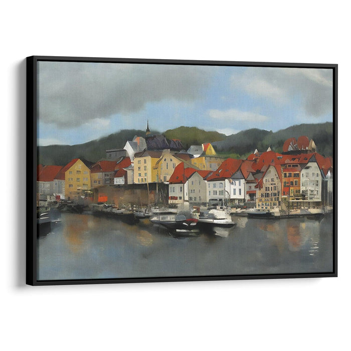 Realism Bergen Print - Canvas Art Print by Kanvah