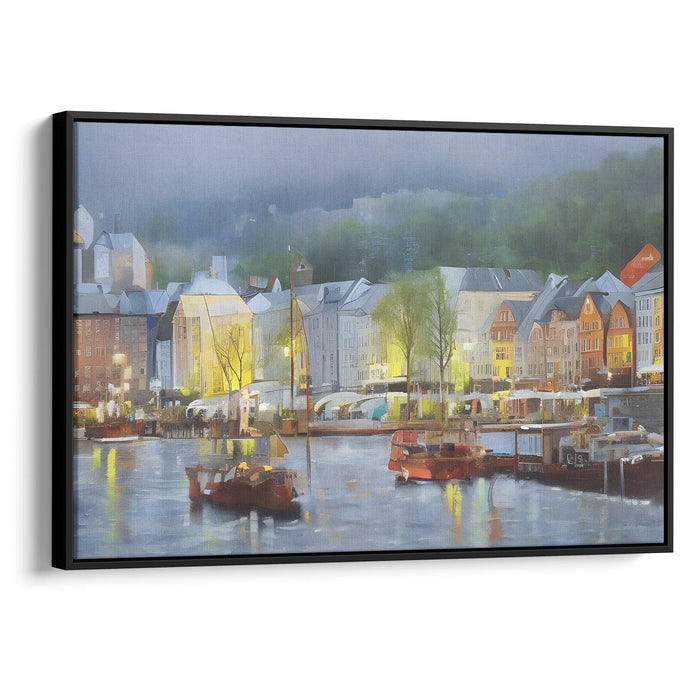 Realism Bergen Print - Canvas Art Print by Kanvah