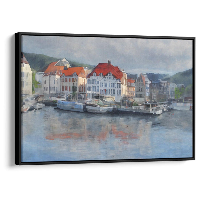 Realism Bergen Print - Canvas Art Print by Kanvah