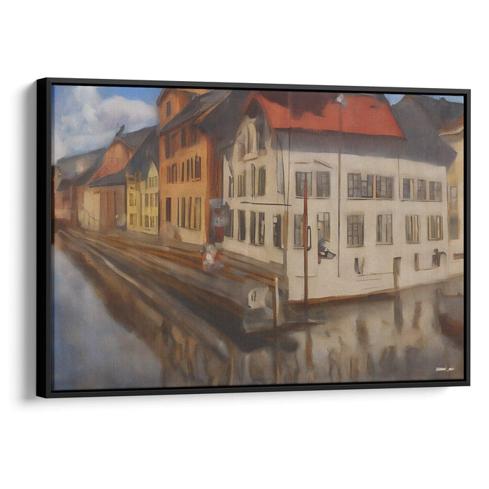 Realism Bergen Print - Canvas Art Print by Kanvah