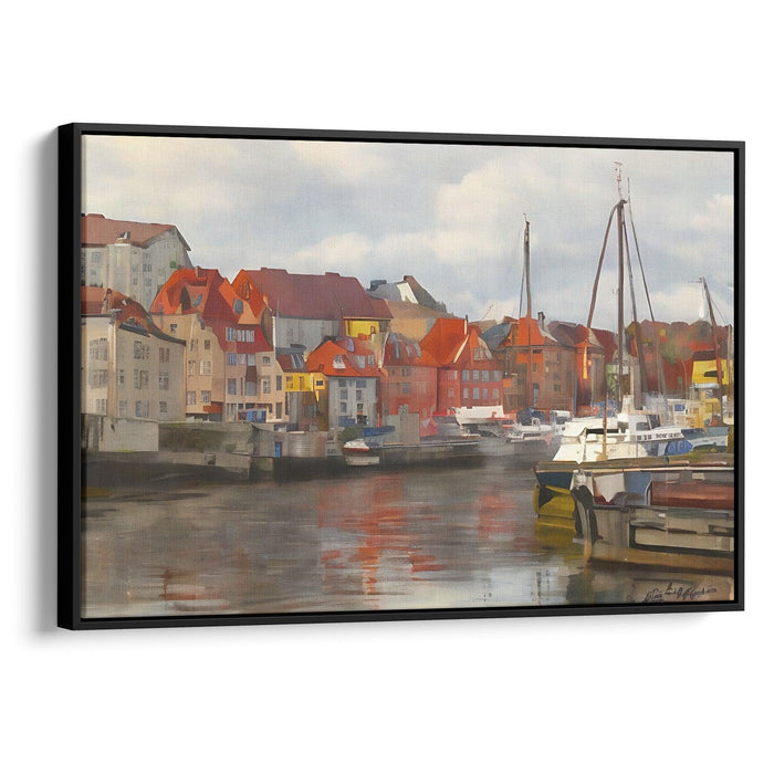 Realism Bergen Print - Canvas Art Print by Kanvah