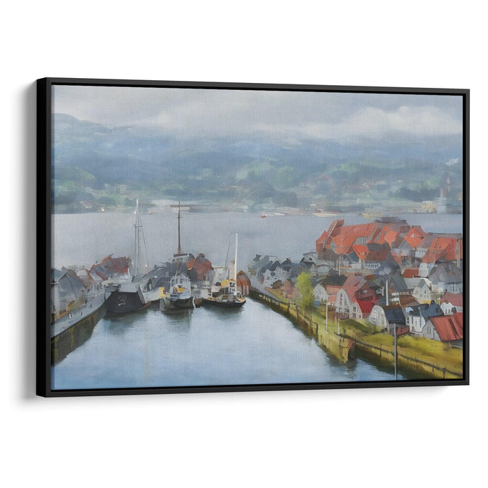 Realism Bergen Print - Canvas Art Print by Kanvah