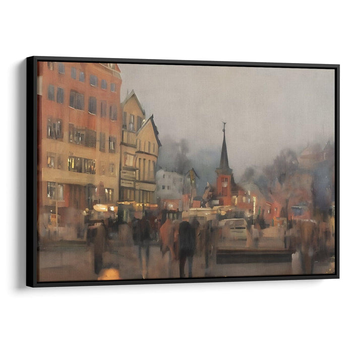 Realism Bergen Print - Canvas Art Print by Kanvah