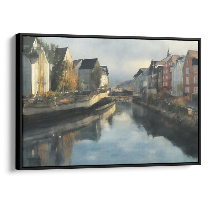 Realism Bergen Print - Canvas Art Print by Kanvah