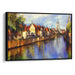 Impressionism Bruges Print - Canvas Art Print by Kanvah