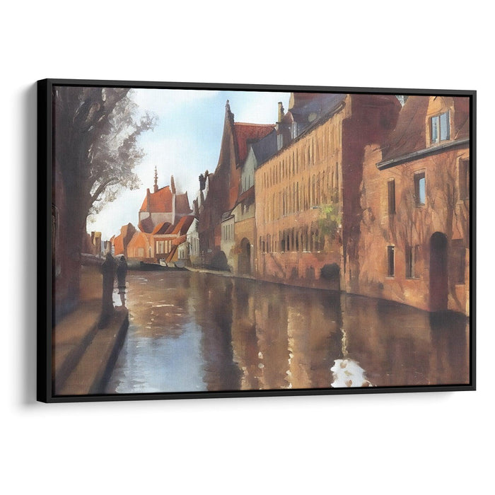 Realism Bruges Print - Canvas Art Print by Kanvah