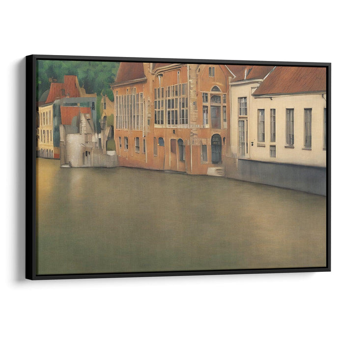 Realism Bruges Print - Canvas Art Print by Kanvah