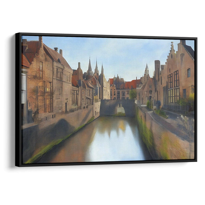 Realism Bruges Print - Canvas Art Print by Kanvah