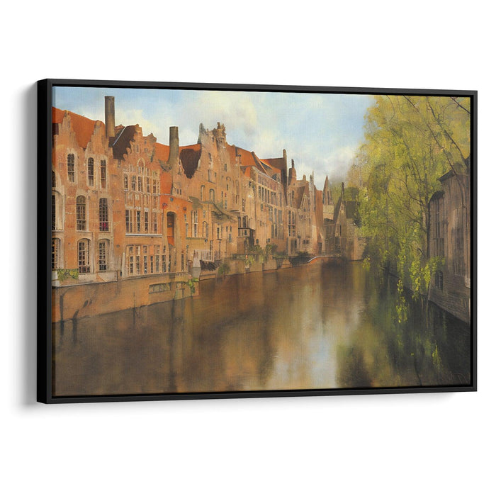 Realism Bruges Print - Canvas Art Print by Kanvah